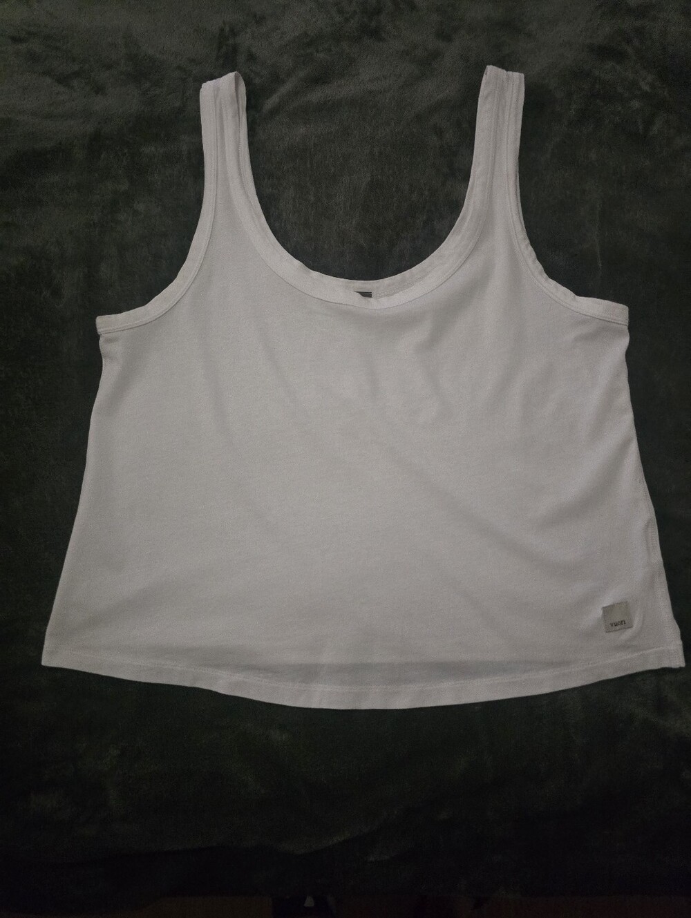 Vuori White Scoop Tank Top
